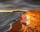 Unwetter auf Hiddensee - Karin Stoellner - Acryl auf Leinwand - Landschaft - Abstrakt