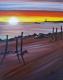 Sonnenuntergang an der Ostsee - Karin Stoellner - Acryl auf Leinwand - Landschaft-Sonnenuntergang - 