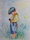 Lausbub - Helen Lang - Aquarell auf Papier - Sonstiges - 