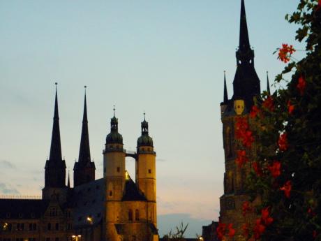 Sommerabend in Halle an der Saale - Wolfgang Bergter - Array auf Array - Array - 