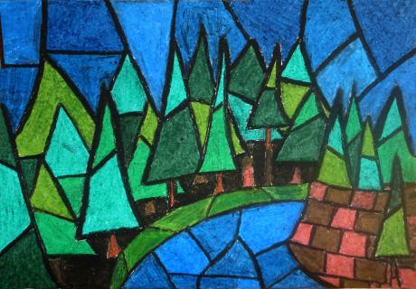 Wald II - Viviane Wenz -  auf  - Array - 