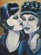 Blue Ladies II (2001) Susanne Hucke - Susanne-Vera Hucke - Acryl auf Leinwand - Sonstiges - 