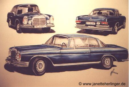 Oldtimer Mercedes Benz 280 SE 3,5 Coupé (2000) Jan - Janette Herlinger - Array auf  - Array - 