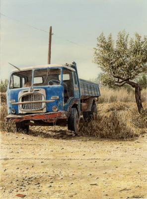 Blue Fiattruck (2001) - Manfred Manfred Hönig - Array auf Array - Array - 