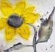 Sonnenblume_1 - Patricia Brockmann - auf Karton - Abstrakt-Sonnenblumen-Stillleben - Sonnenblume_1 - Patricia Brockmann - auf Karton - Abstrakt-Sonnenblumen-Stillleben -