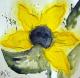 Sonnenblume_2 - Patricia Brockmann - Aquarell-Mischtechnik auf Karton - Abstrakt-Sonnenblumen-Stillleben - Abstrakt Sonnenblume_2 - Patricia Brockmann - Aquarell-Mischtechnik auf Karton - Abstrakt-Sonnenblumen-Stillleben - Abstrakt