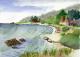 Bornholm - Karin Liste - Aquarell auf  - Landschaft - Naturalismus