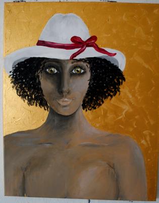 Dame mit Hut - Desiree Bernhard - auf - Array - Dame mit Hut - Desiree Bernhard - auf - Array -